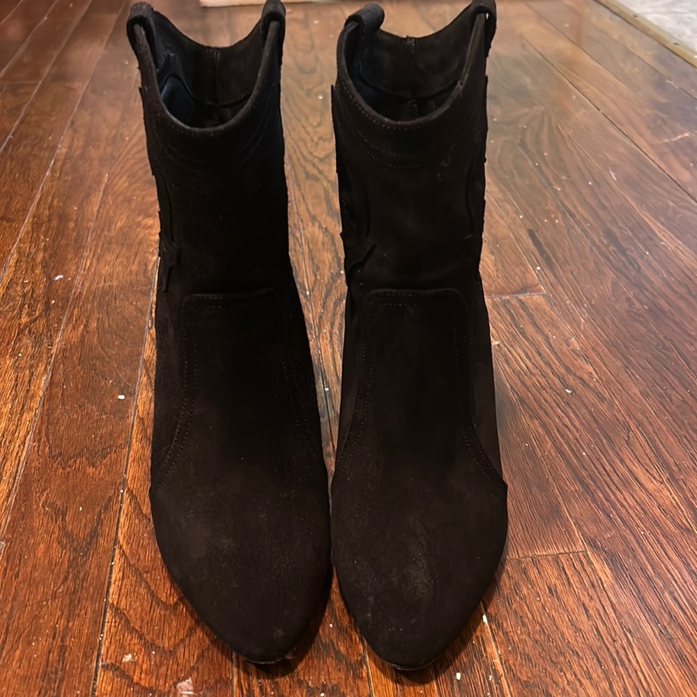 Ba&sh suede black ankle boots